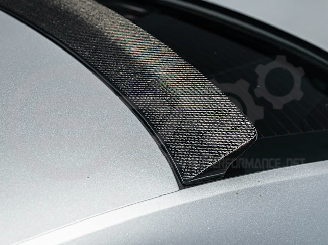 2013-2018 Cadillac ATS ATS-V Sedan Carbon Fiber Rear Roof Top Window Spoiler